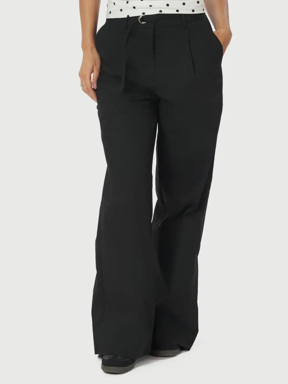 Neo Noir Malba Poplin Bukser, , 42 Black