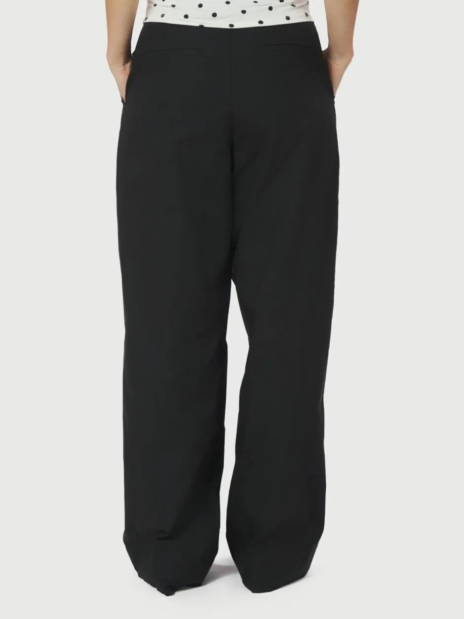 Neo Noir Malba Poplin Bukser, , 42 Black