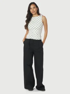 Neo Noir Malba Poplin Bukser, , 42 Black