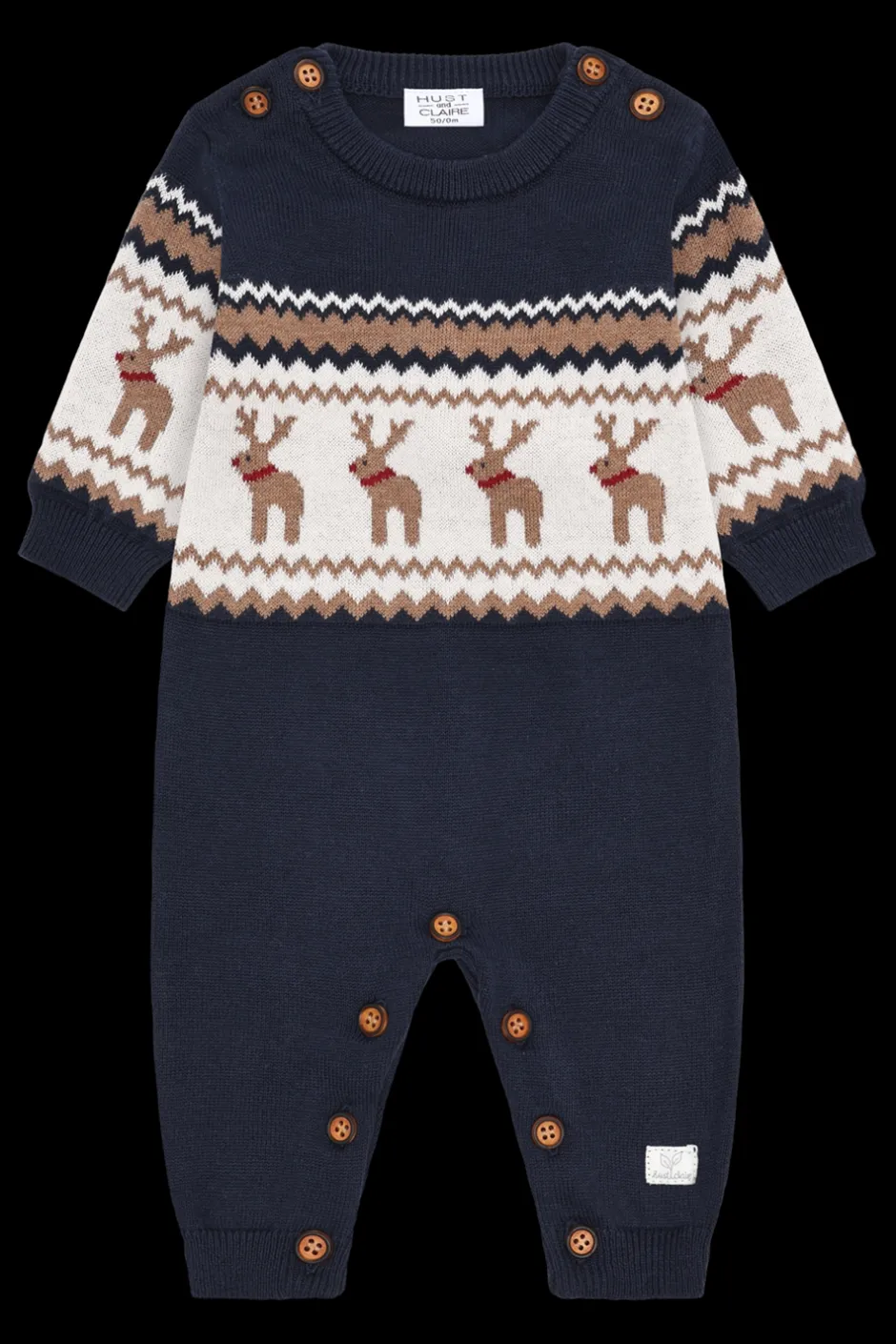New Hust & Claire Manly Raindeer Heldragt, , 80 cm More Navy