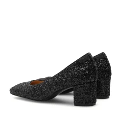 New Woden Marie Low Glitter Pumps, , 38 Black