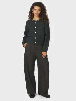 Clearance Neo Noir Marie Stone Knit Cardigan, , 38 Antracit