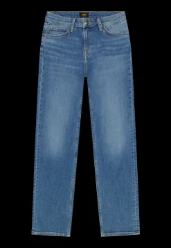 Discount Lee Marion Straight Jeans, , W28/L31 Cyber Blue