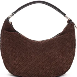 Outlet Adax Marlin Braided Skuldertaske, Chocolate