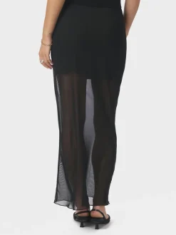 Best Neo Noir Marlise Mesh Nederdel, , 36 Black