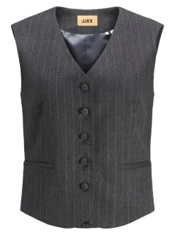 Sale JJXX Mary Brushed Vest, , XXS Dark Grey Melange