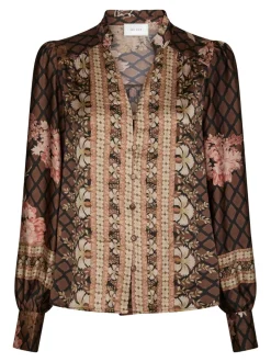 Neo Noir Massima Botanical Border Bluse, , 38*Dame Bluser & Skjorter