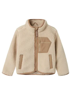 Sale Name It Mattia Shepa Jakke, , 110 cm Moonbeam Savannah Tan