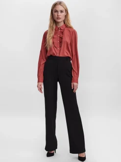 Best Vero Moda Maya Straight Bukser, , L/L32 Sort