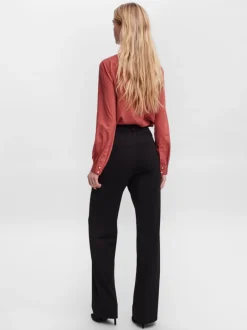 Best Vero Moda Maya Straight Bukser, , L/L32 Sort