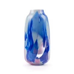 Clearance Anna von Lipa Meadows Vase, Scandi Mint With Blue Rose