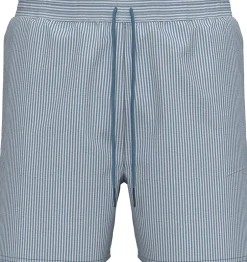 Sale Calvin Klein Medium Drawstring Seersucker Badeshorts, , XXL Liberty Blue/White