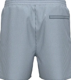 Sale Calvin Klein Medium Drawstring Seersucker Badeshorts, , XXL Liberty Blue/White