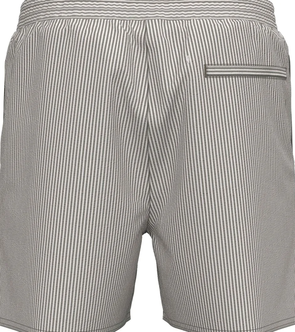 Calvin Klein Medium Drawstring Seersucker Badeshorts, , XXL* Badetøj
