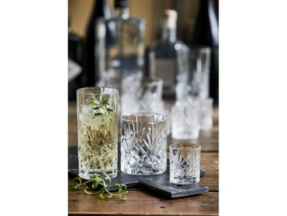 Lyngby Glas Melodia Krystal 6-pak Highball Glas, , 36 cl* Køkken|Glas