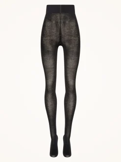 Hot Wolford Merino Dot Tights, , S Black