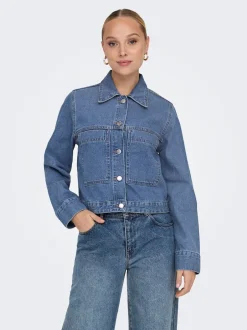 JDY Mica Pocket Denimjakke, , M*Dame Jakker & Frakker