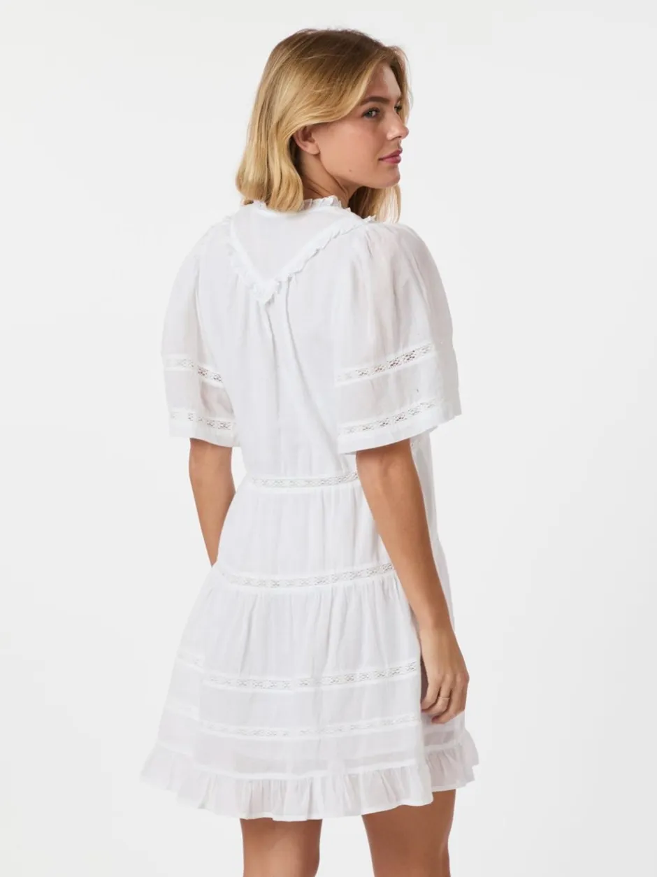 Best Neo Noir Milene S Voile Kjole, , 42 White