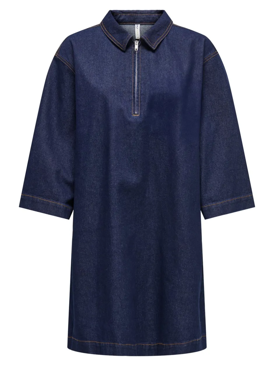 Sale ONLY Miles Denimkjole, , L Dark Blue Denim