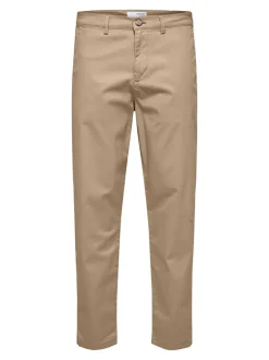 Clearance Selected Homme Miles Flex Bukser, , W31/L34 Greige