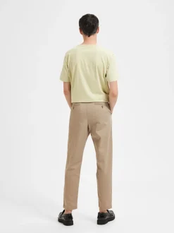Clearance Selected Homme Miles Flex Bukser, , W31/L34 Greige