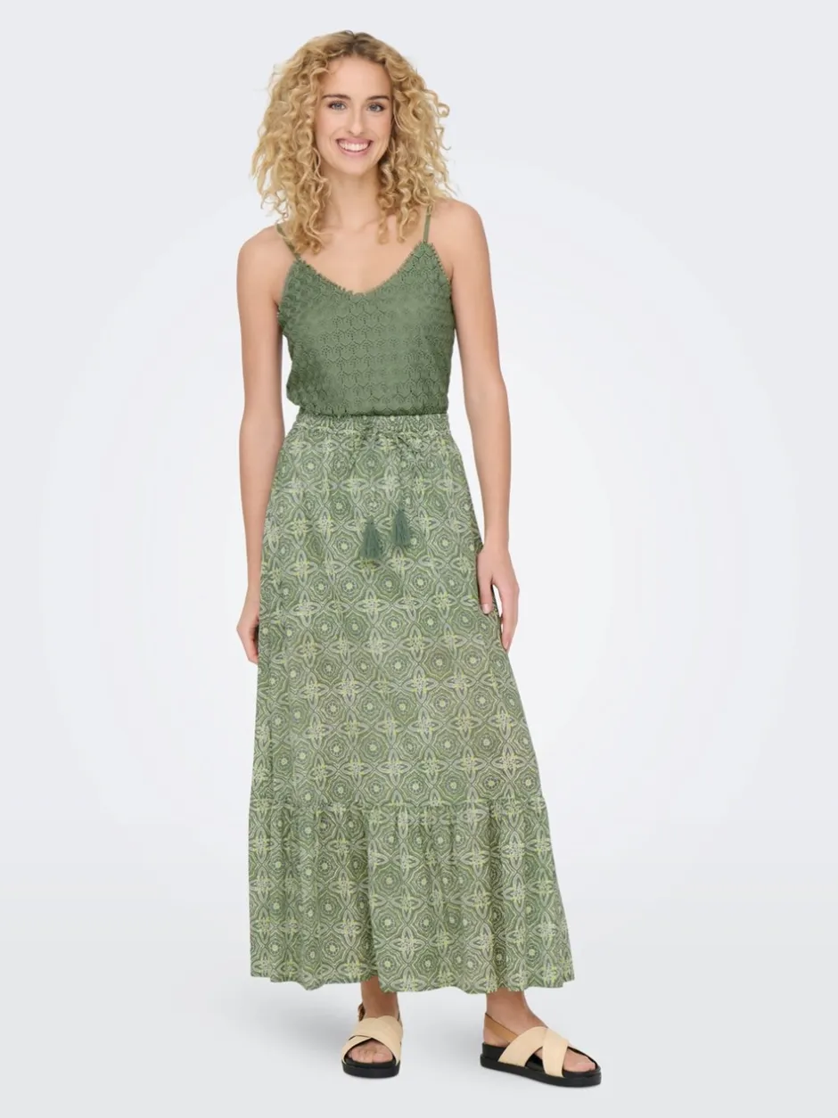 ONLY Miley Ankle Nederdel, , XS*Dame Nederdele
