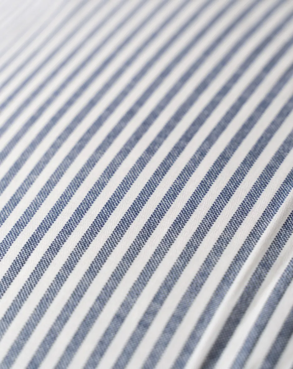New By Skagen Mille Sengelinned, Mørke Striber, 140x200 cm Blå