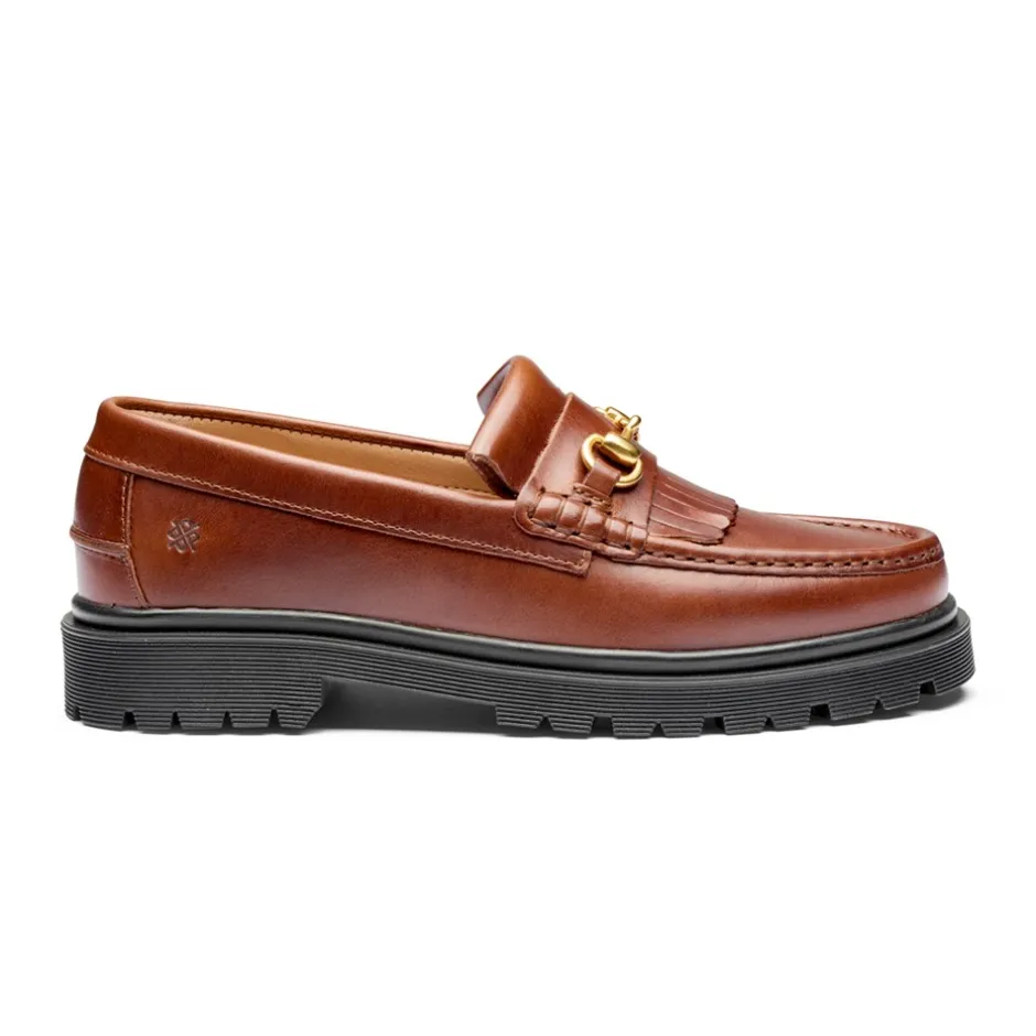 Online Playboy Footwear Milton Loafers, , 44 Brandy Leather