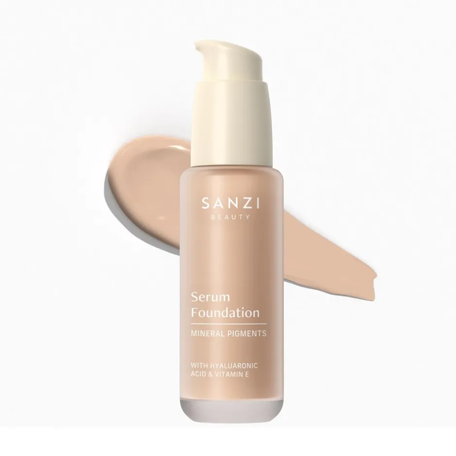 Online Sanzi Beauty Minerals Pigments Serum Foundation, 04 Medium Cool Rosy