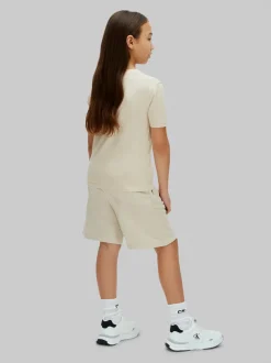 Best Calvin Klein Mini Badge Shorts, , 164 cm Oatmeal
