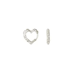 Camille Brinch Mini Heart Crush Hoops,*Dame Øreringe