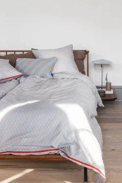 Hot Mette Ditmer Mini Sengesæt, , 140x200 cm Light Blue/Tan