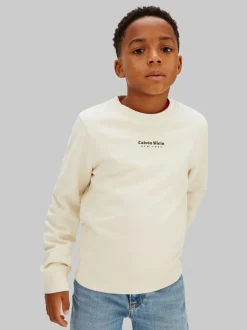 Calvin Klein Minimal Logo Sweatshirt, , 164 cm*Børn Strik & Sweatshirts