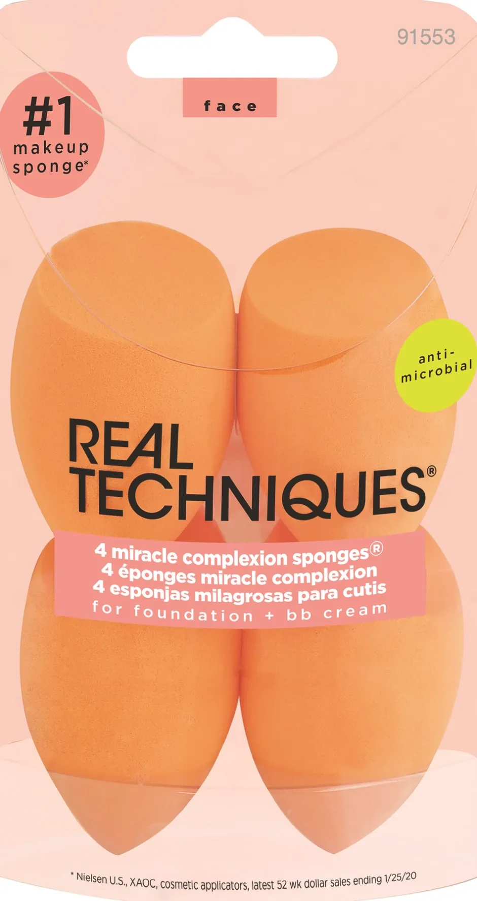Outlet Real Techniques Miracle Complexion Sponges, 4 stk