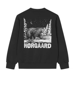 Clearance Mads Nørgaard Mix Sweat Sonar Sweatshirt, , 14 år Jet Black