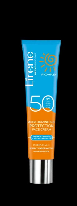 Clearance Lirene Moisturizing Sun Protection Face Cream, SPF 50, 40 ml