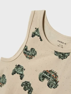 Outlet Name It Monster Truck 2-pak Undertrøje, , 110 cm Peyote