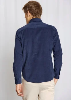 New Bruun & Stengade Monti Casual Modern Fit Skjorte, , XL Navy