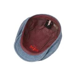 Online MJM Montreal 41 Linen Flatcap, , XL Blue