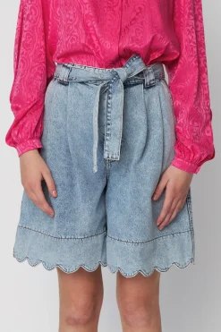 Outlet Stella Nova Moon Washed Denim Shorts, , 34 Denim Moon Wash