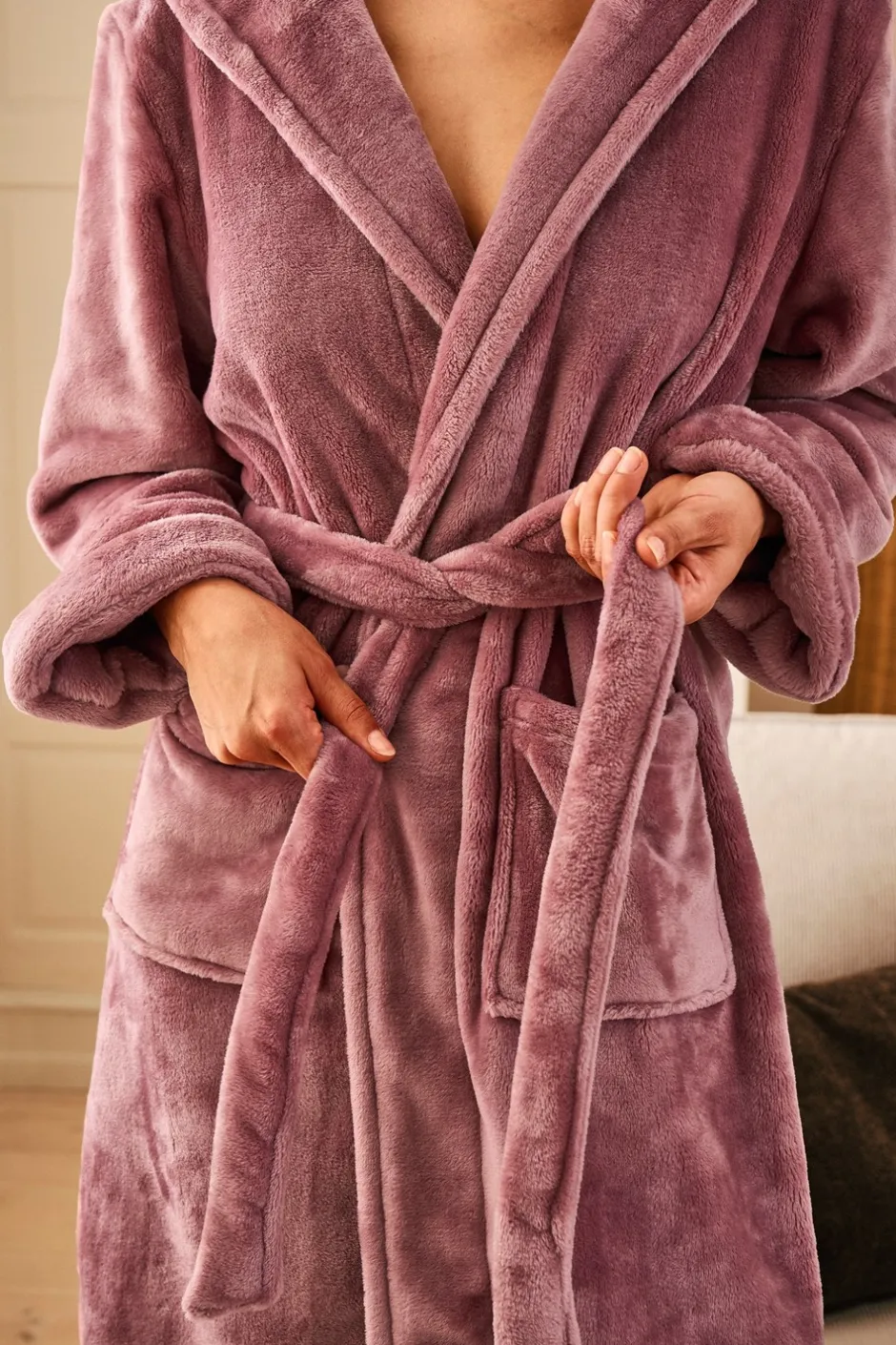 Outlet Decoy Morgenkåbe, , M Rose