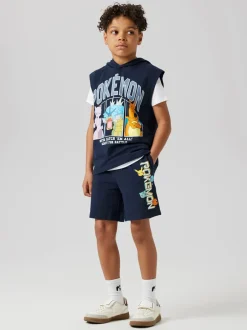 Sale Name It Mos Pokemon Sweat Shorts, , 146 cm Navy Blazer