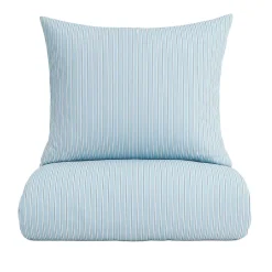 New OMHU Multi Stripe Sengelinned, , 140x220 cm Light Blue