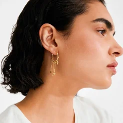 Discount Pilgrim Mylan Øreringe, Gold Plated