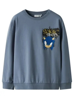 New Name It Nair Sonic Sweatshirt, , 122-128 cm Flint Stone