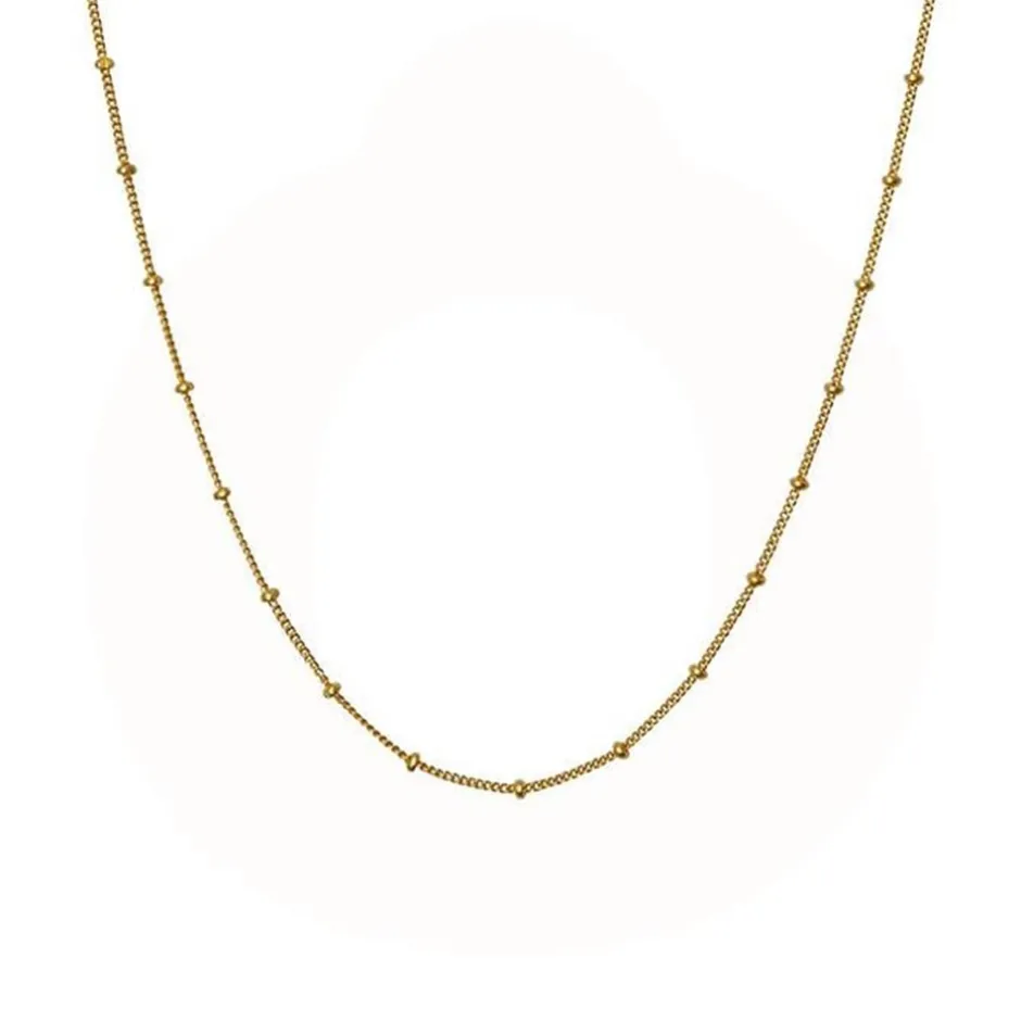 Outlet Maanesten Nala Halskæde, , 41 cm Guld