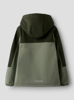 New Name It Nalfa Softshell Jakke, , 128 cm Dusty Olive