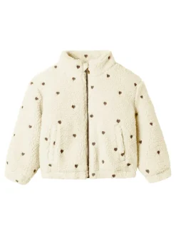 Clearance Lil' Atelier Nalo Sherpa Jakke, , 104 cm Turtledove