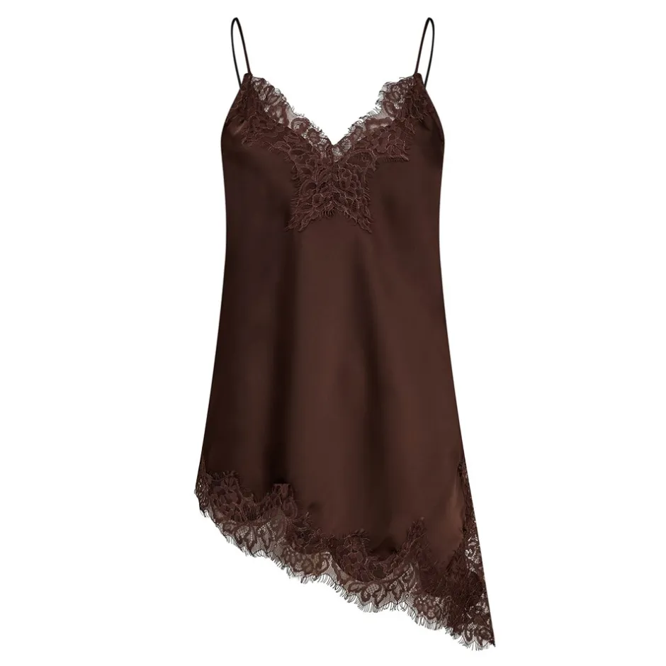Haute L’Amitié Naomi Asym Lingerie Top, , L Mocca