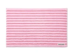 Bongusta Naram Bademåtte, Baby Pink & Ski Patrol Red , 50x80 cm* Bademåtter & Forhæng